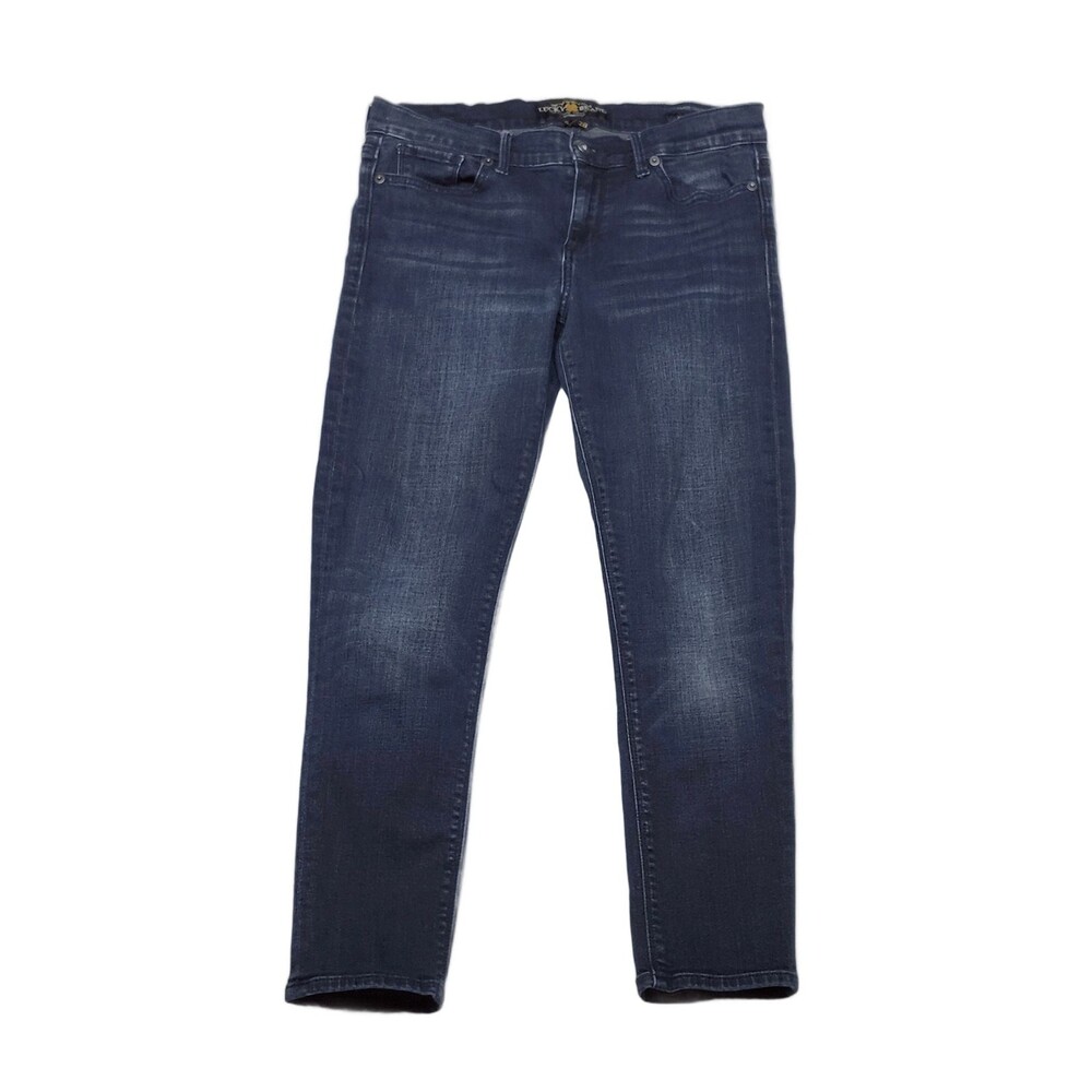 Lucky Brand Brooke Capri Jeans Women's Size 6 / 28 Dark Wash Slim Fit Denim
